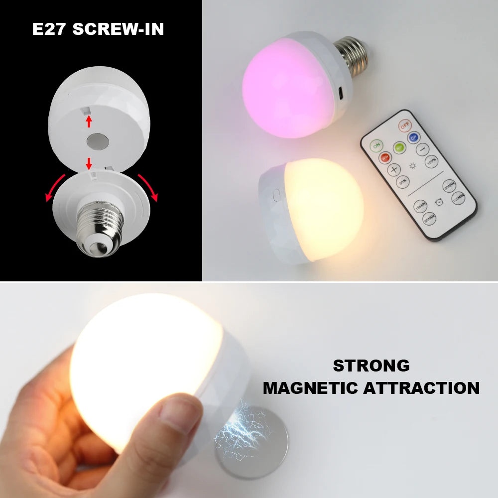 Luz LED RGB Inteligente com Controlo Remoto