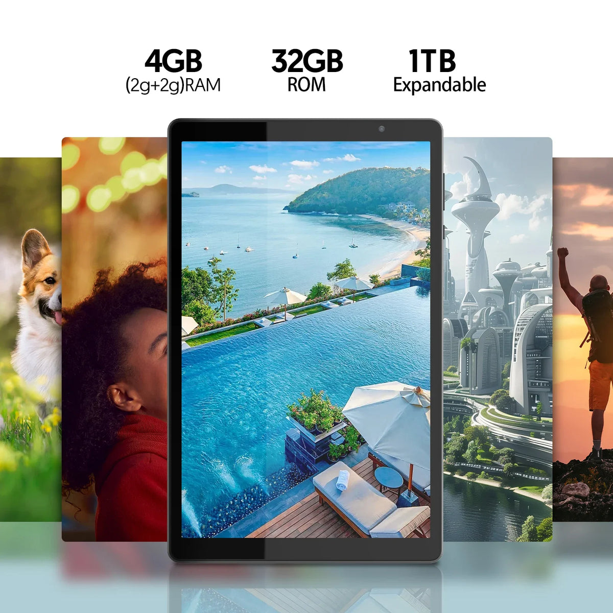 Tablet Android 14 10” | Wi-Fi 5G | HD | Bateria 6000mAh