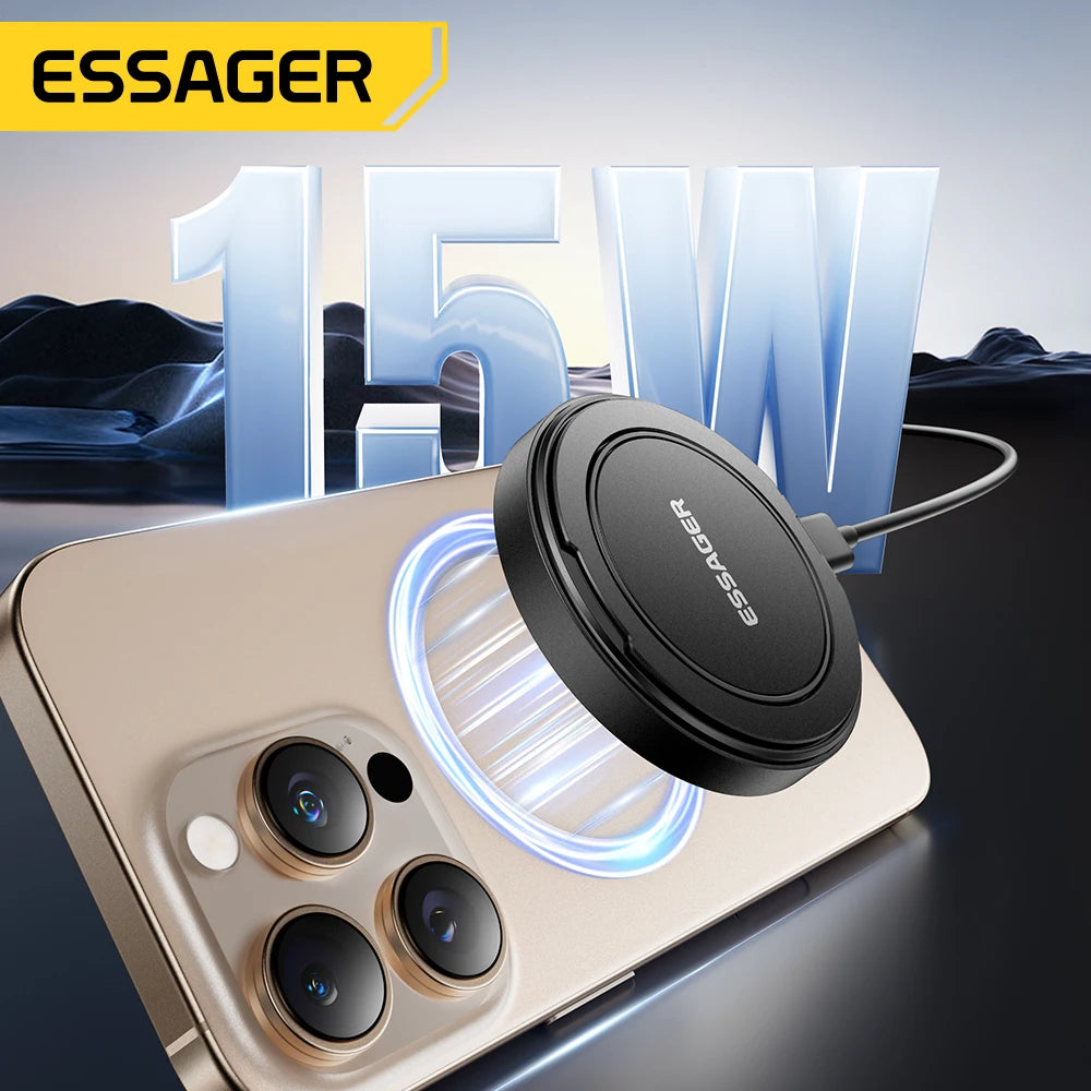 Carregador Magnético Sem Fios 15W para iPhone