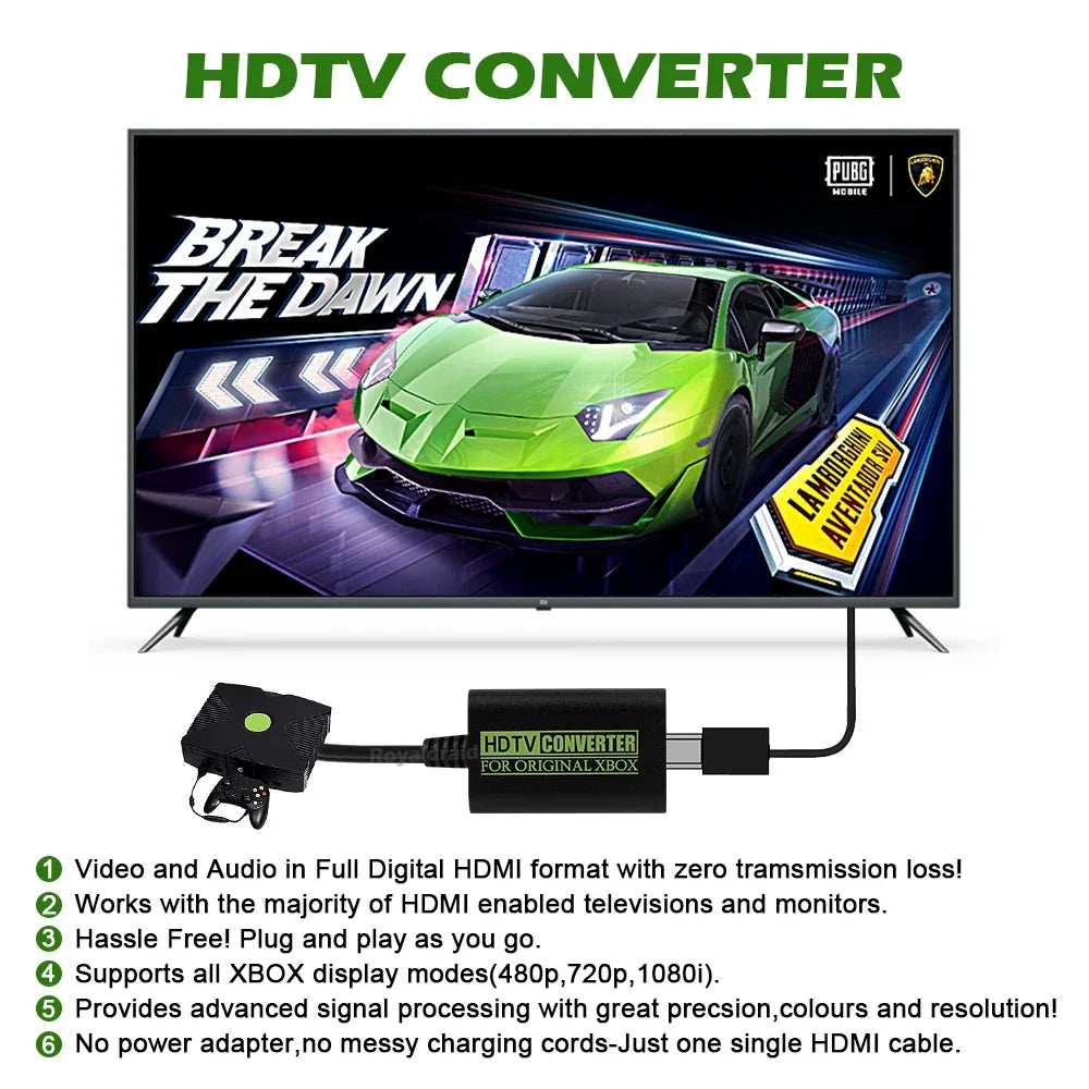 Adaptador HDMI Xbox | HD 1080P | Áudio & Vídeo