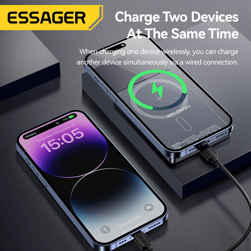Powerbank Wireless Magnética Premium 5000mAh