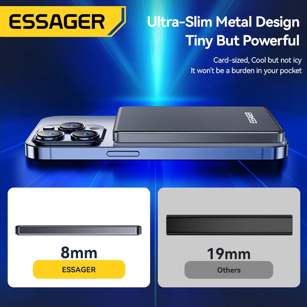 Powerbank Wireless Magnética Premium 5000mAh