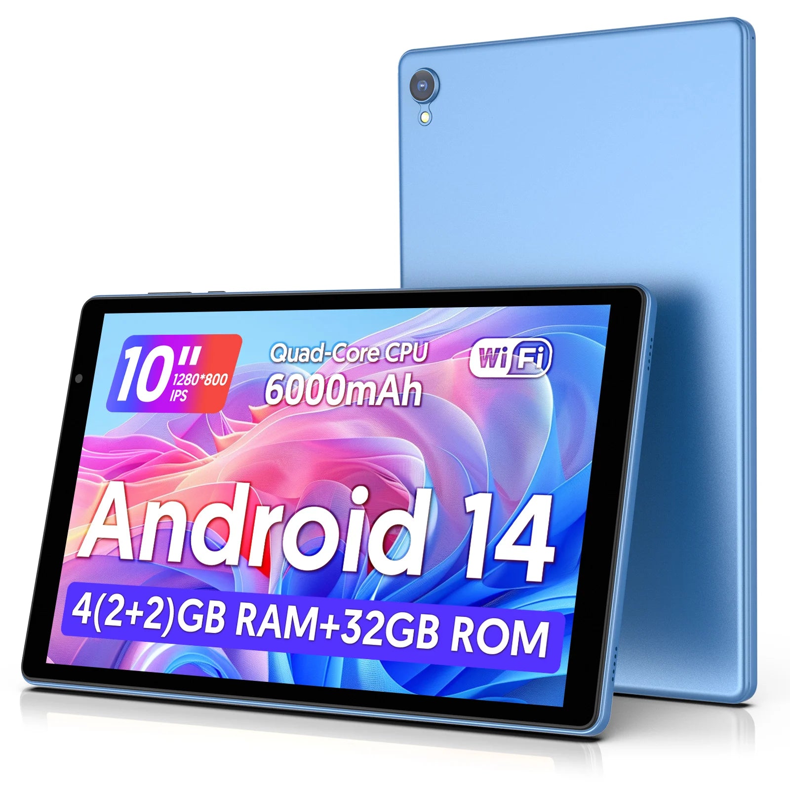 Tablet Android 14 10” | Wi-Fi 5G | HD | Bateria 6000mAh