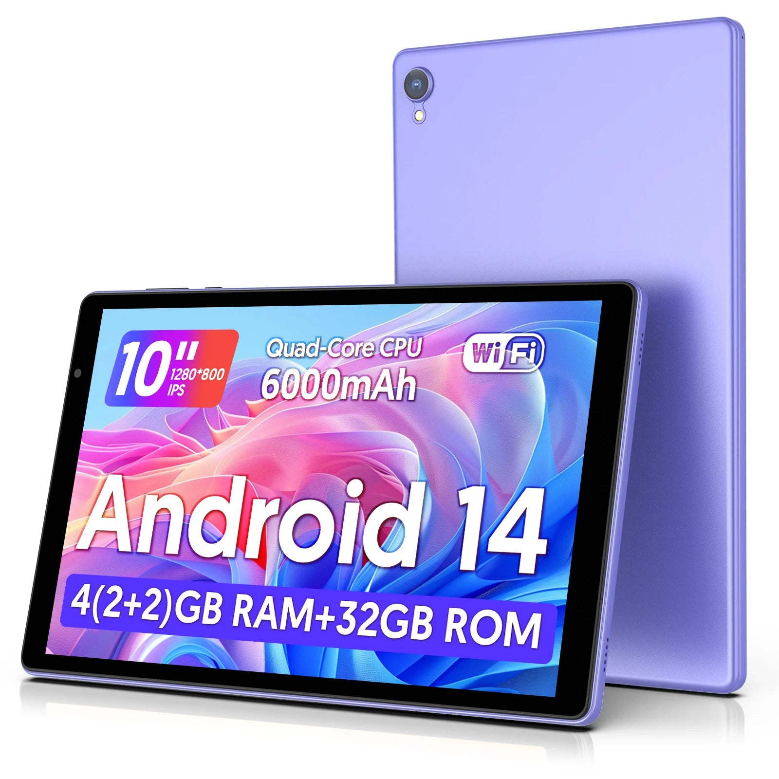 Tablet Android 14 10” | Wi-Fi 5G | HD | Bateria 6000mAh