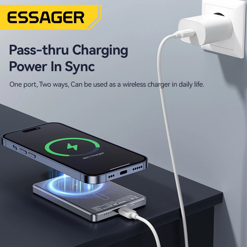 Powerbank Wireless Magnética Premium 5000mAh