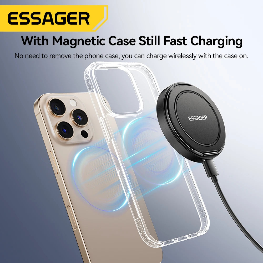 Carregador Magnético Sem Fios 15W para iPhone