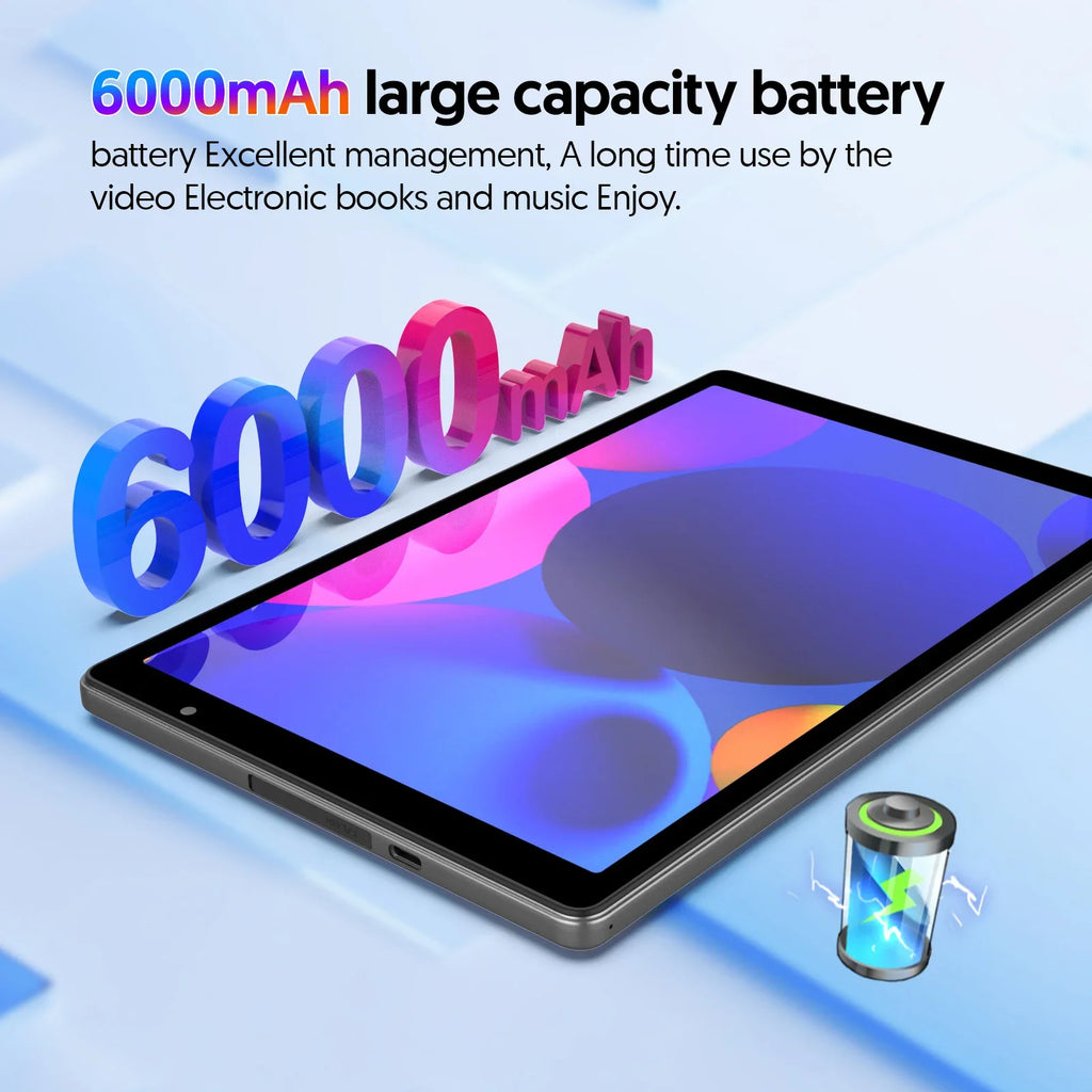 Tablet Android 14 10” | Wi-Fi 5G | HD | Bateria 6000mAh