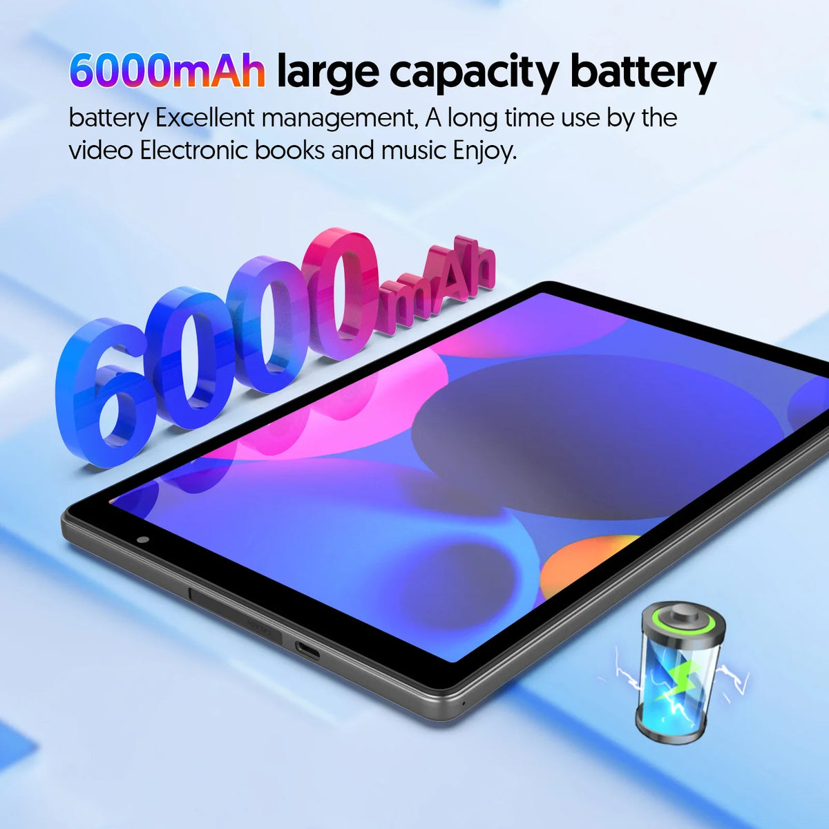 Tablet Android 14 10” | Wi-Fi 5G | HD | Bateria 6000mAh