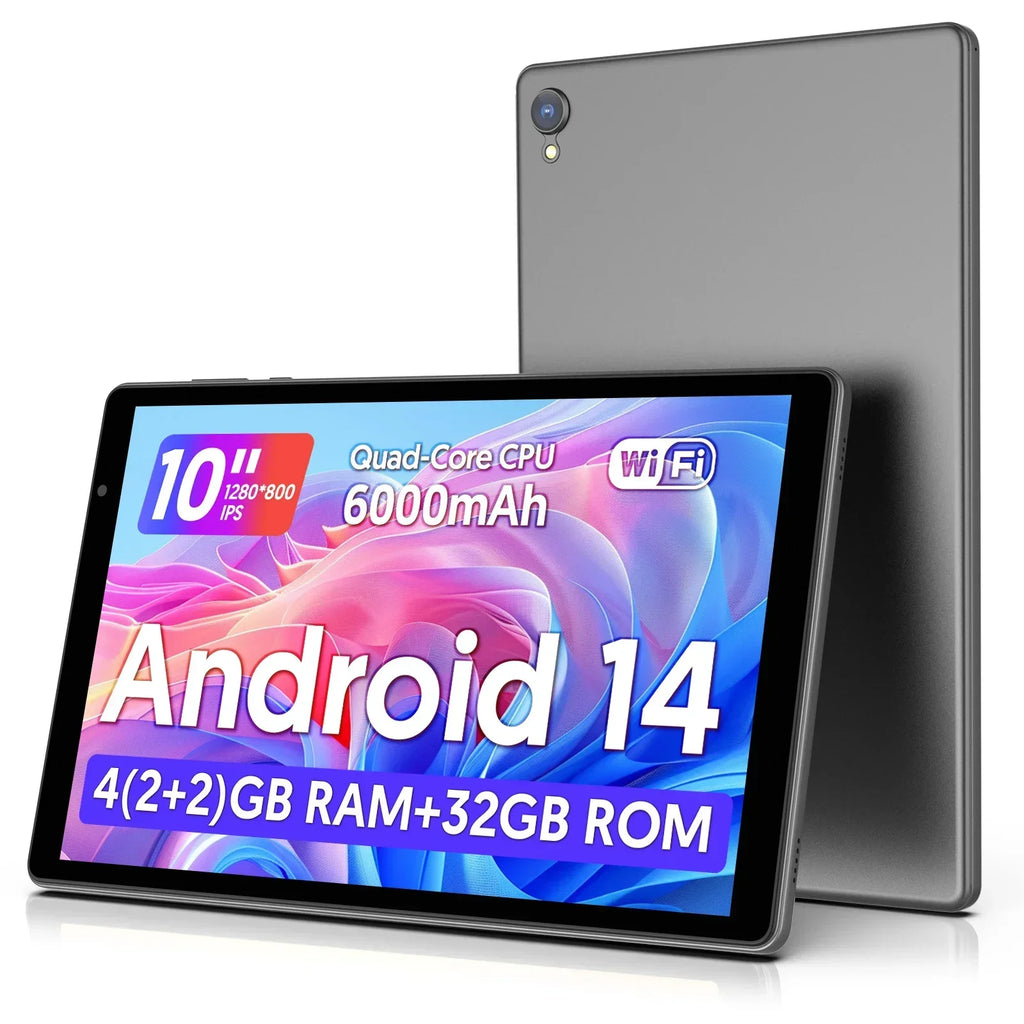 Tablet Android 14 10” | Wi-Fi 5G | HD | Bateria 6000mAh