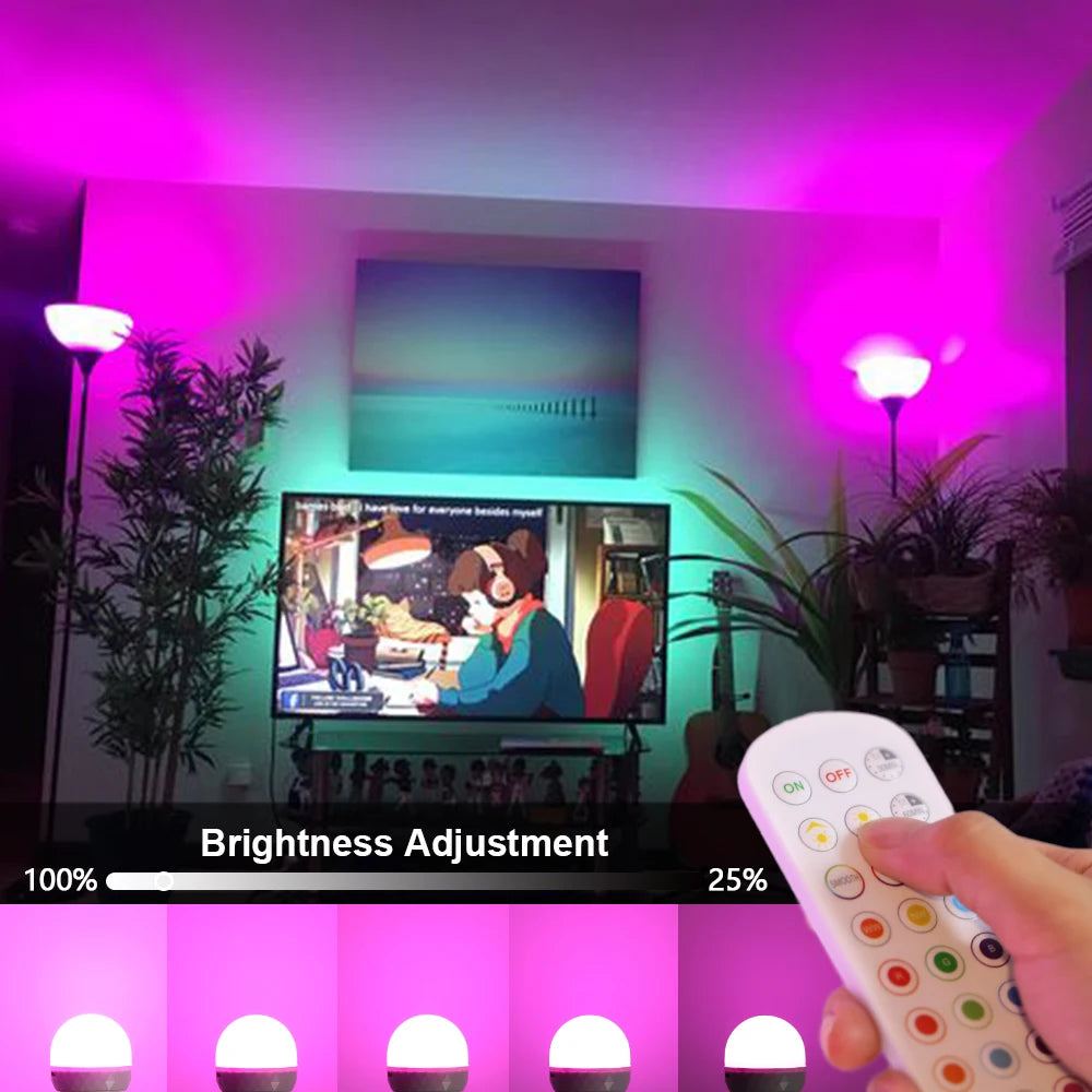 Luz LED RGB Inteligente com Controlo Remoto