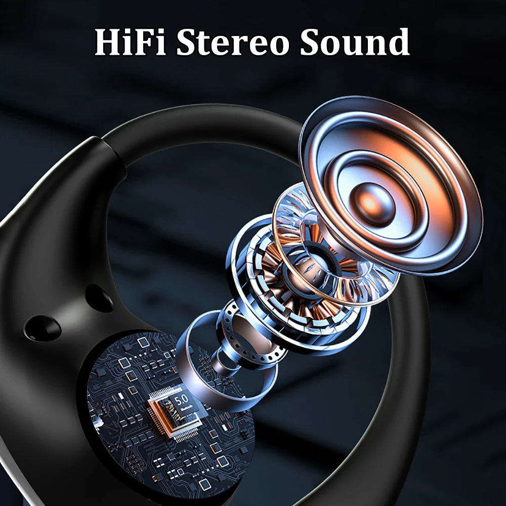 Earbuds Bluetooth 5.4 HD com Display LED