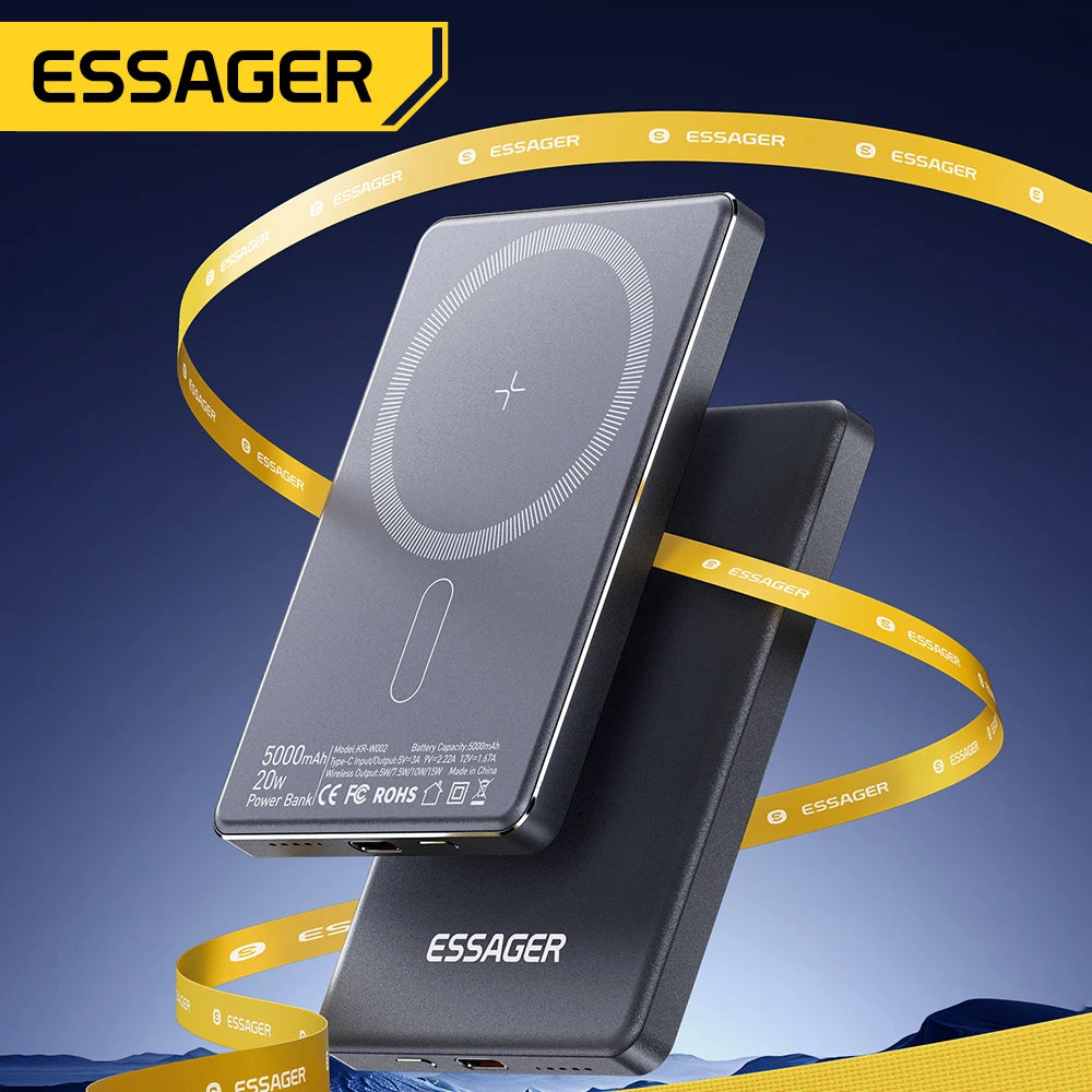 Powerbank Wireless Magnética Premium 5000mAh