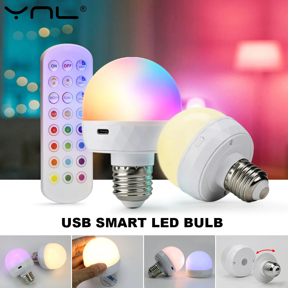 Luz LED RGB Inteligente com Controlo Remoto